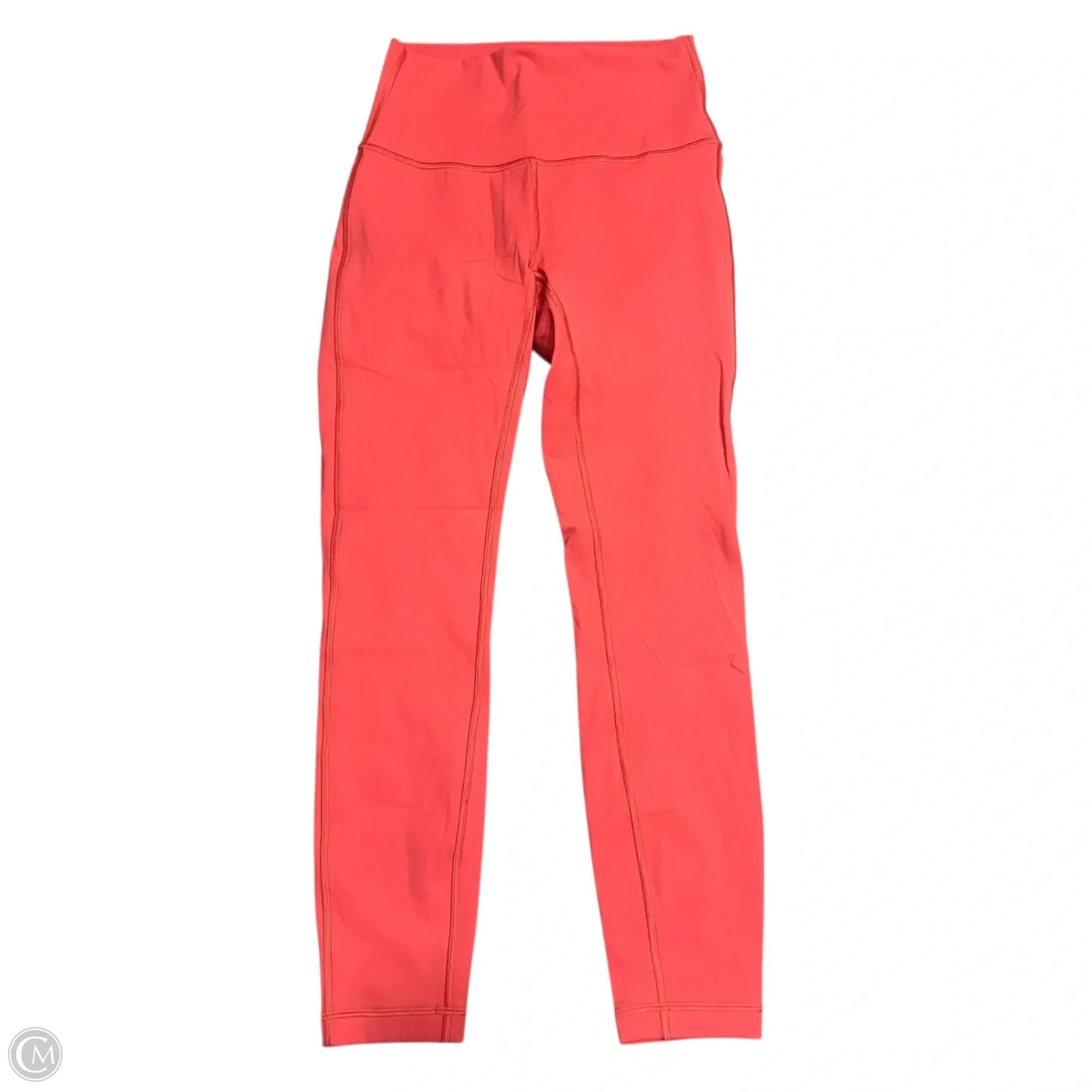 Athletic Leggings By Lululemon In Orange, Size: 4