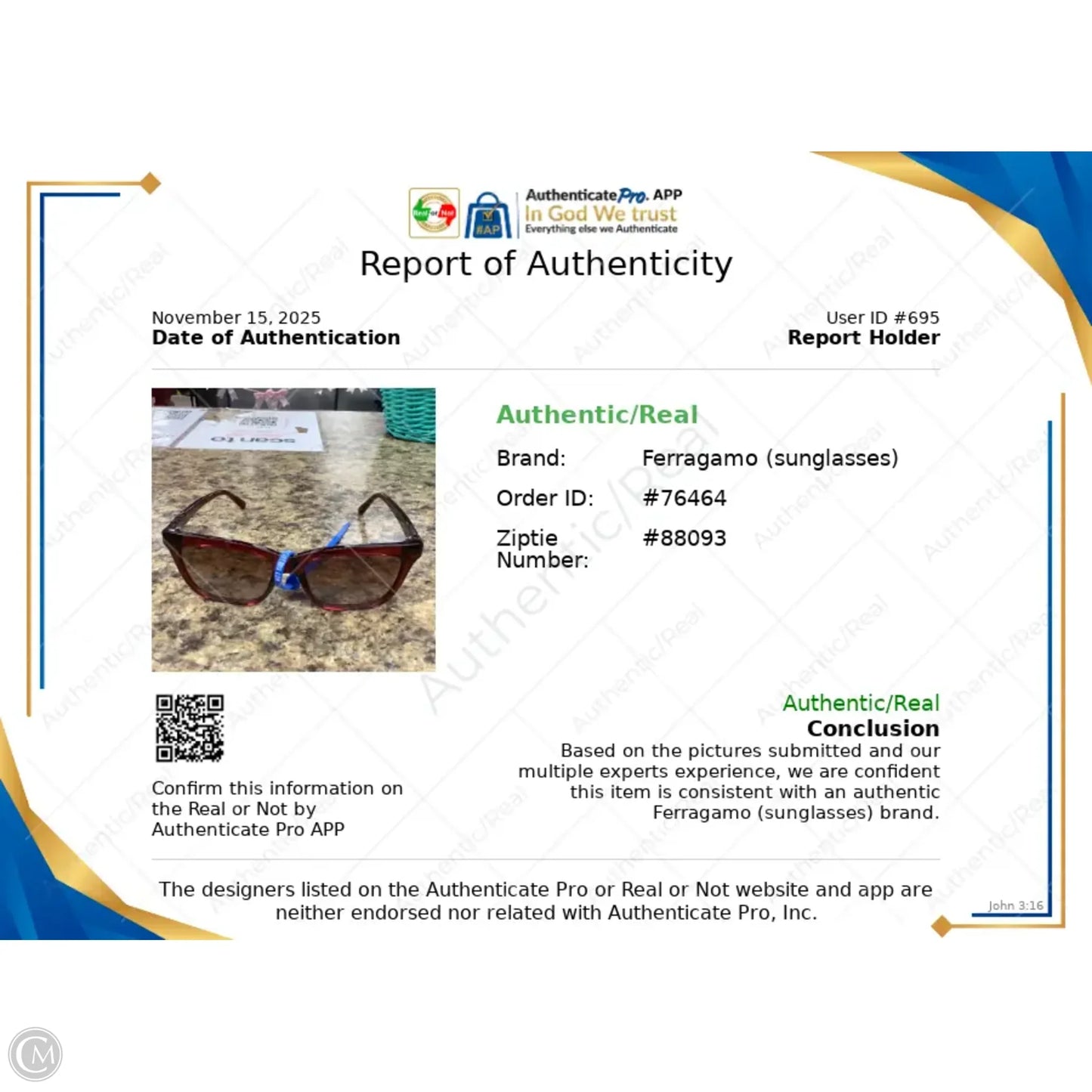 Sunglasses Luxury Designer By Ferragamo