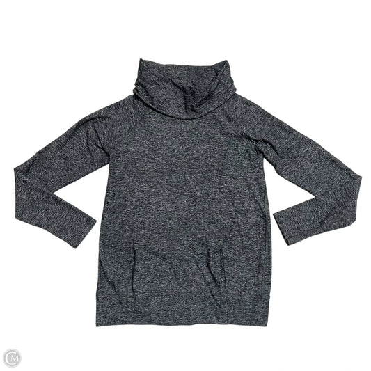 Athletic Top Long Sleeve Collar By Lululemon In Grey, Size: S