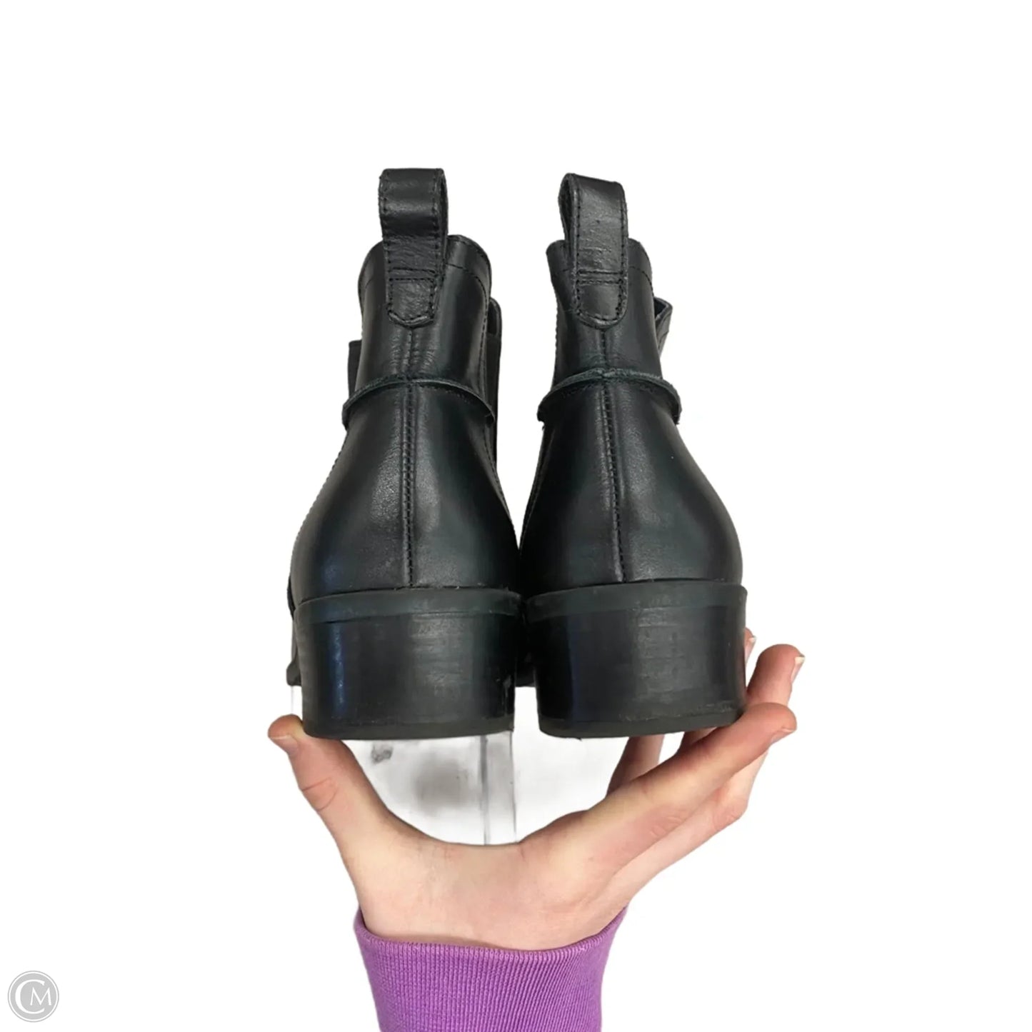 Boots Ankle Heels By Steve Madden In Black, Size: 8