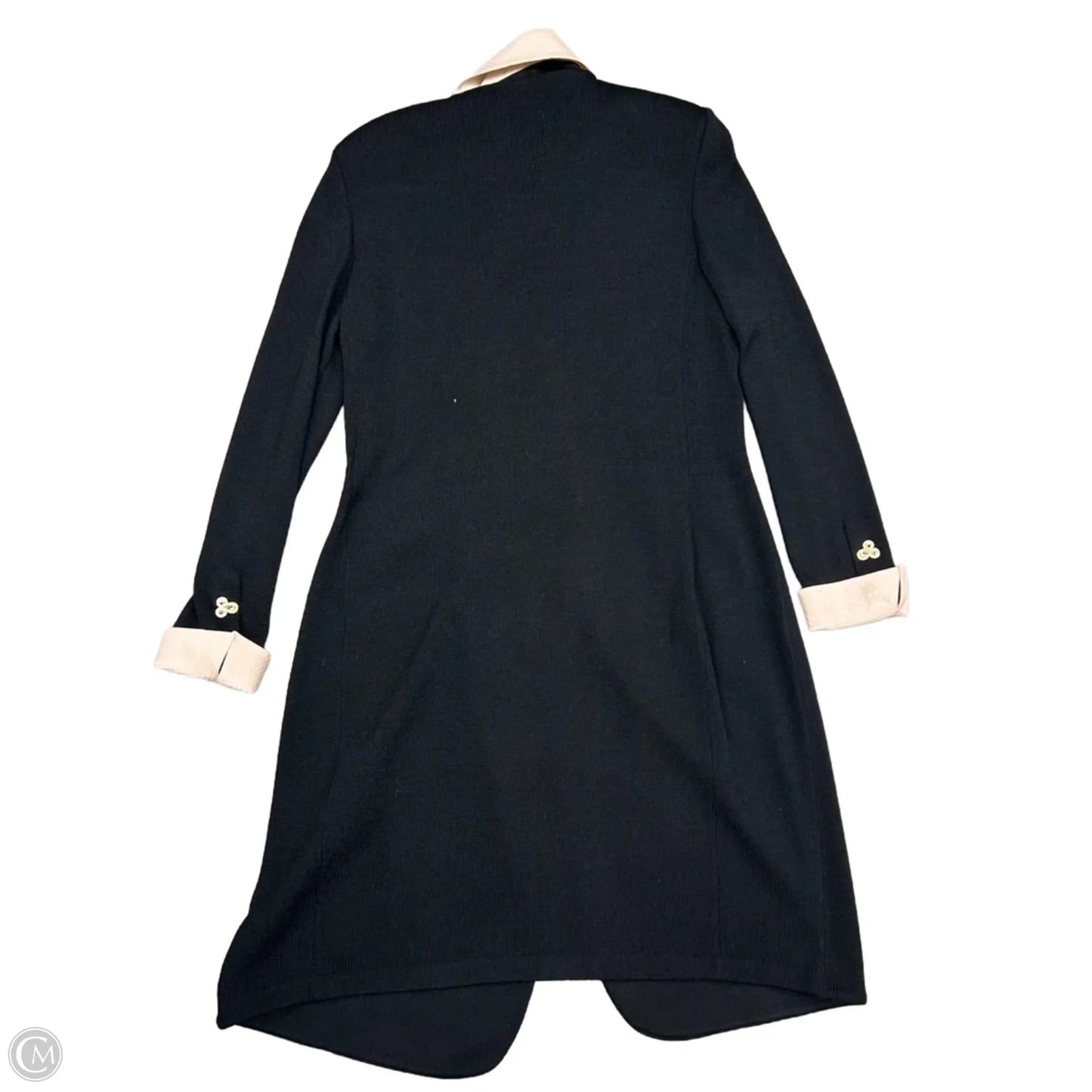 Sweater Cardigan Luxury Designer By St John Collection In Black & Pink, Size: M