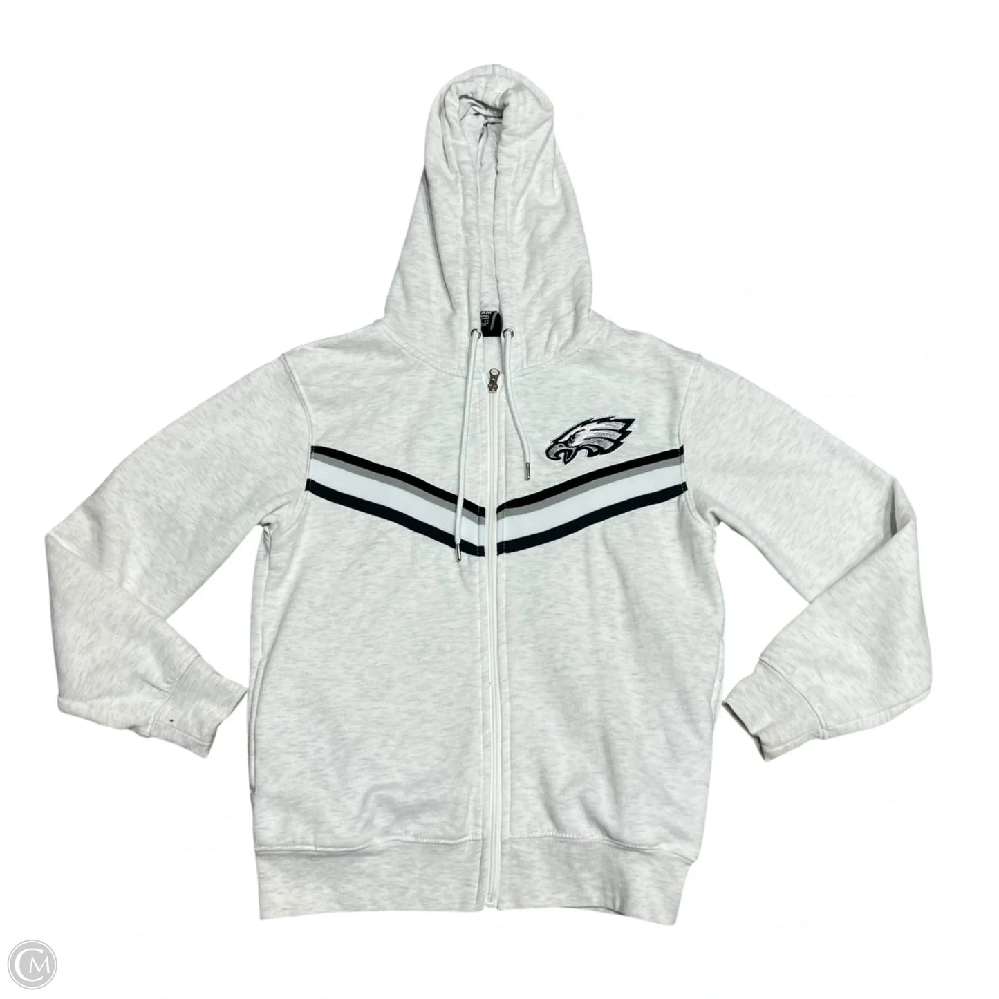 Athletic Jacket By Nfl In Grey, Size: S