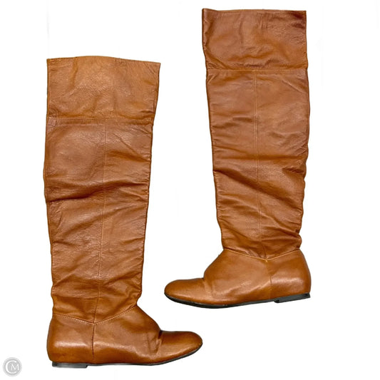 Boots Over-the-knee Flats By Chinese Laundry In Brown, Size: 7.5