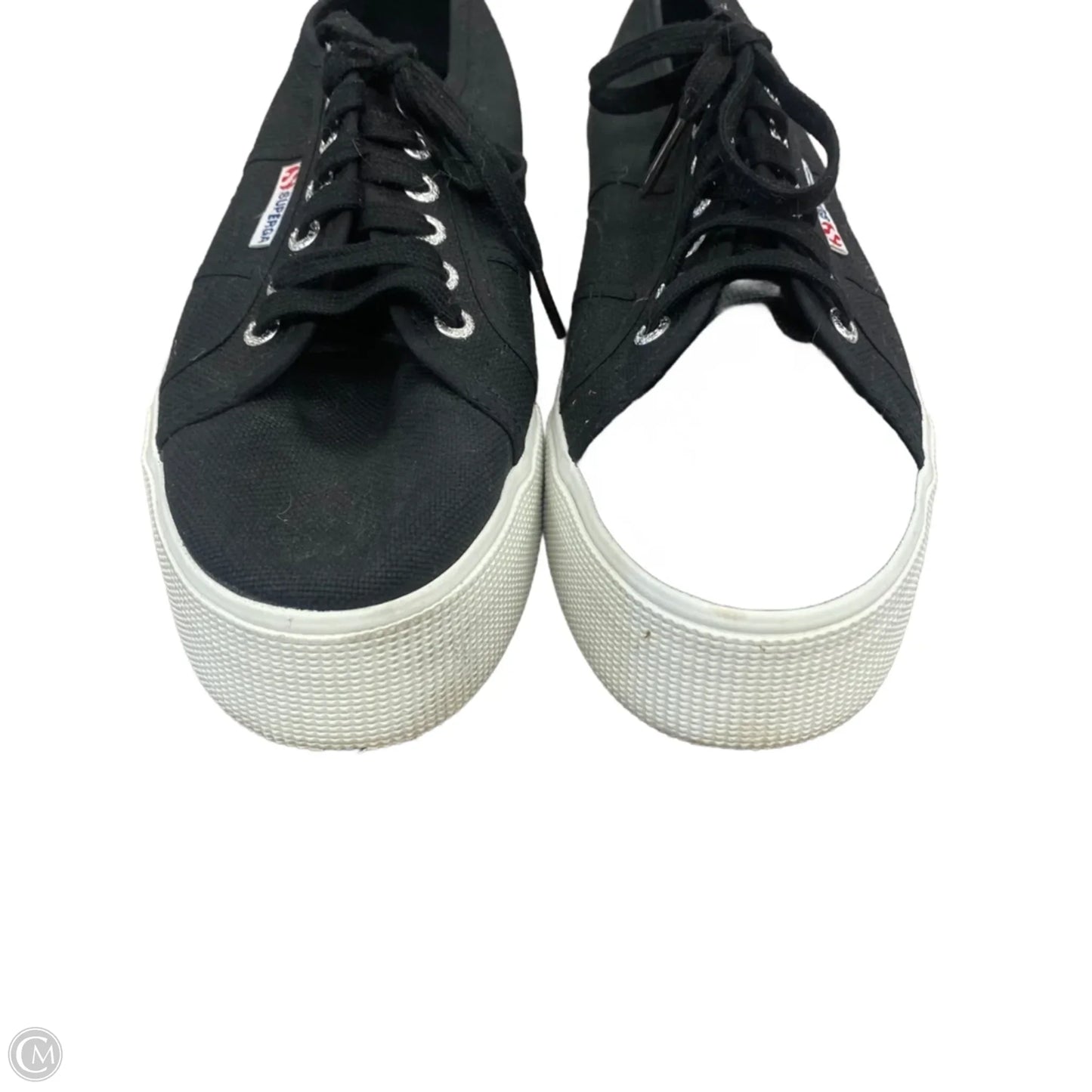 Shoes Sneakers By Superga In Black, Size: 11