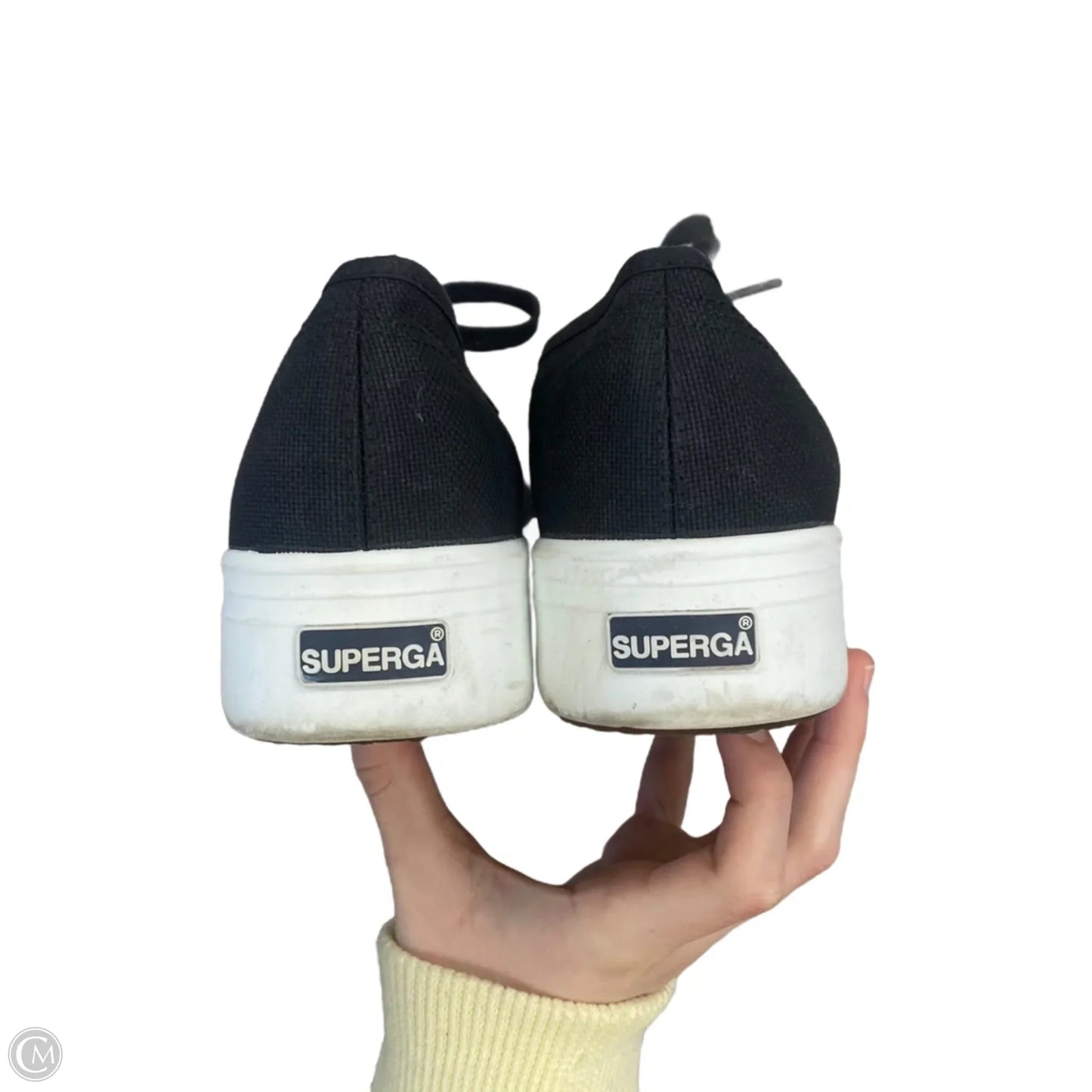 Shoes Sneakers By Superga In Black, Size: 11