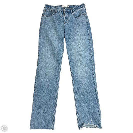 Jeans Straight By Abercrombie And Fitch In Blue Denim, Size: 2