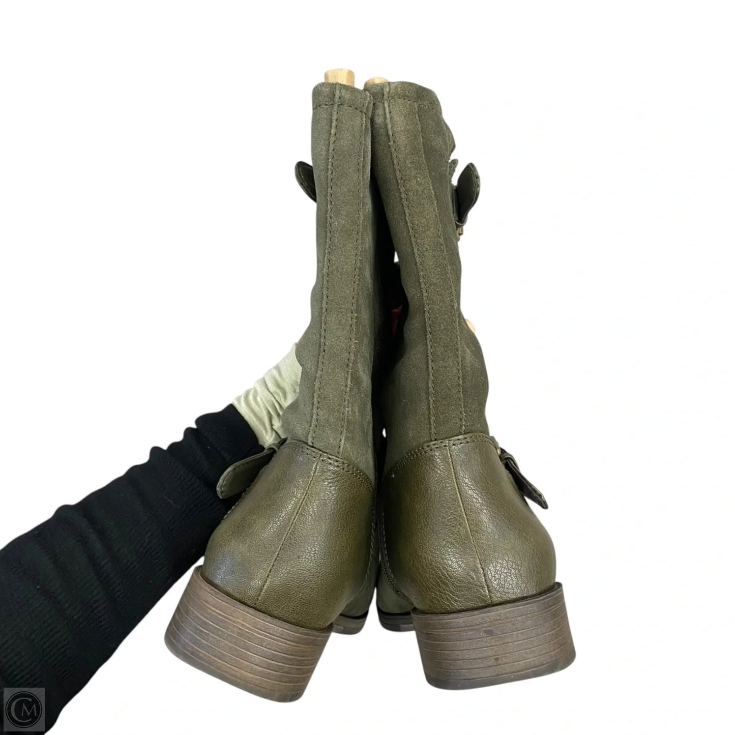 Boots Mid-calf Heels By Naturalizer In Grey, Size: 11