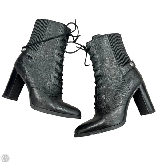 Boots Ankle Heels By Michael By Michael Kors In Black, Size: 8