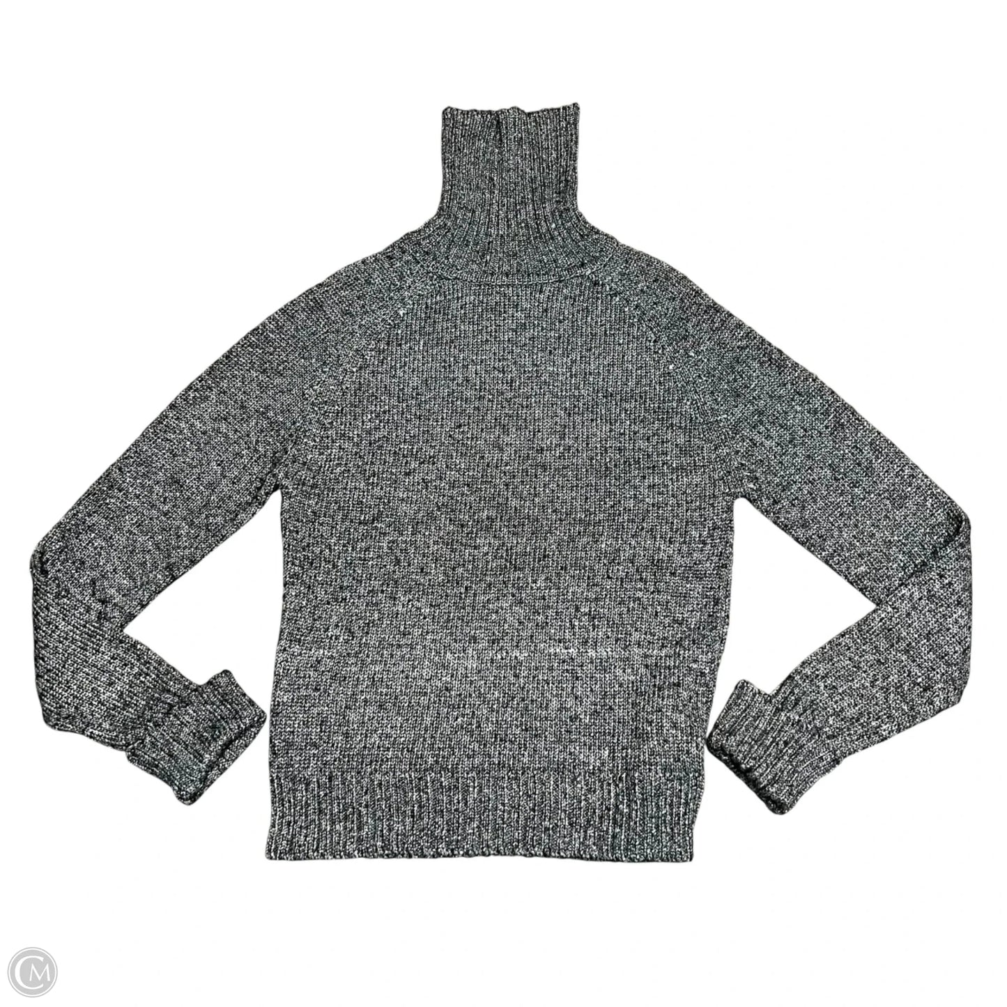 Sweater By Anthropologie In Grey & Silver, Size: S