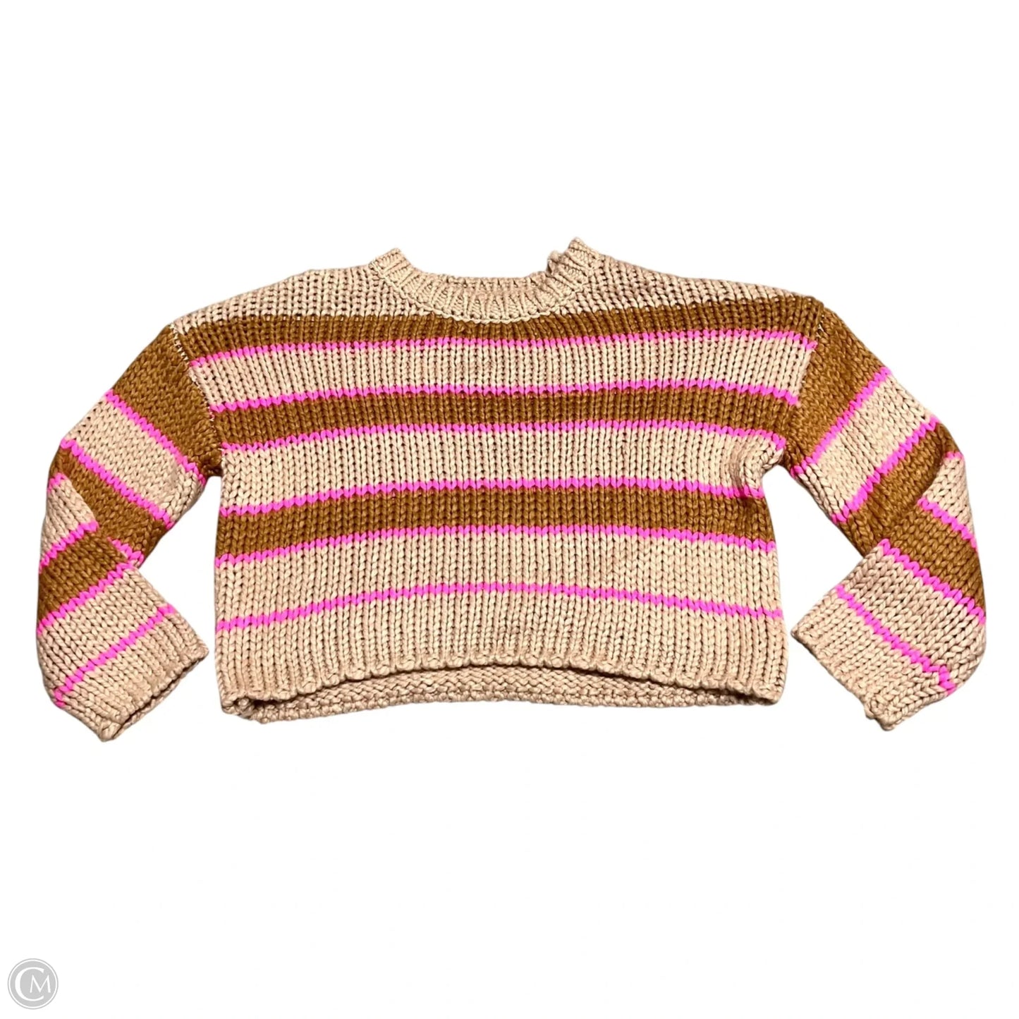 Sweater By By Together In Brown & Pink, Size: L