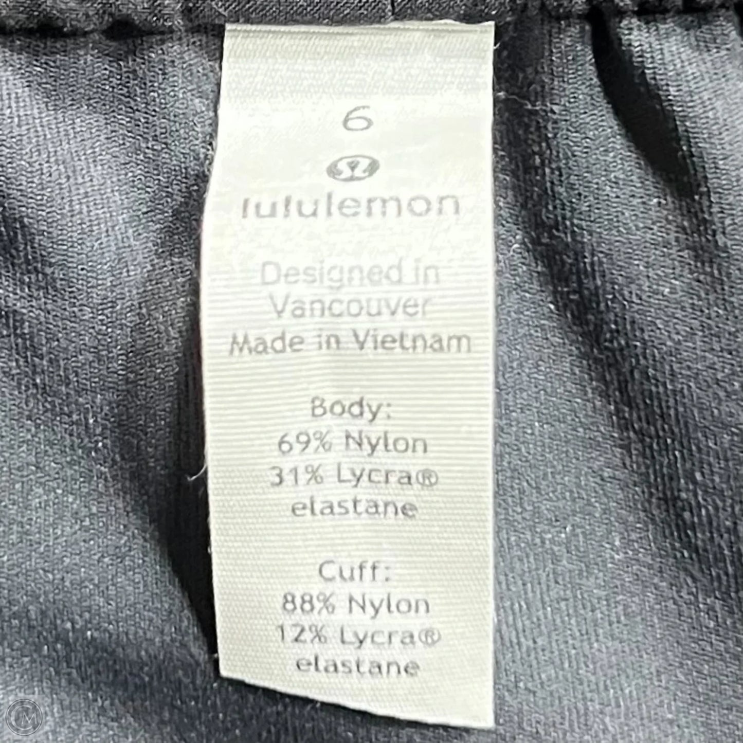 Athletic Pants By Lululemon In Black, Size: 6