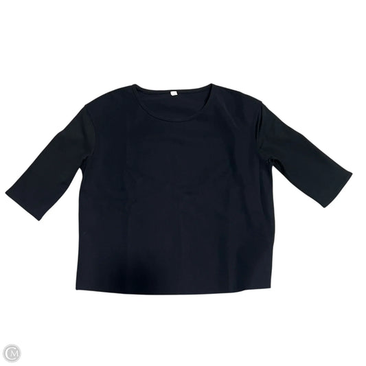 Athletic Top Short Sleeve By Lululemon In Black, Size: 8