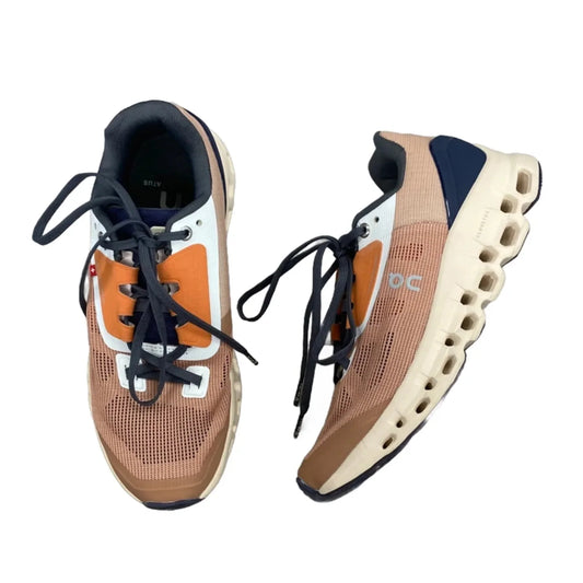 Shoes Athletic By On Cloud In Blue & Orange, Size: 7