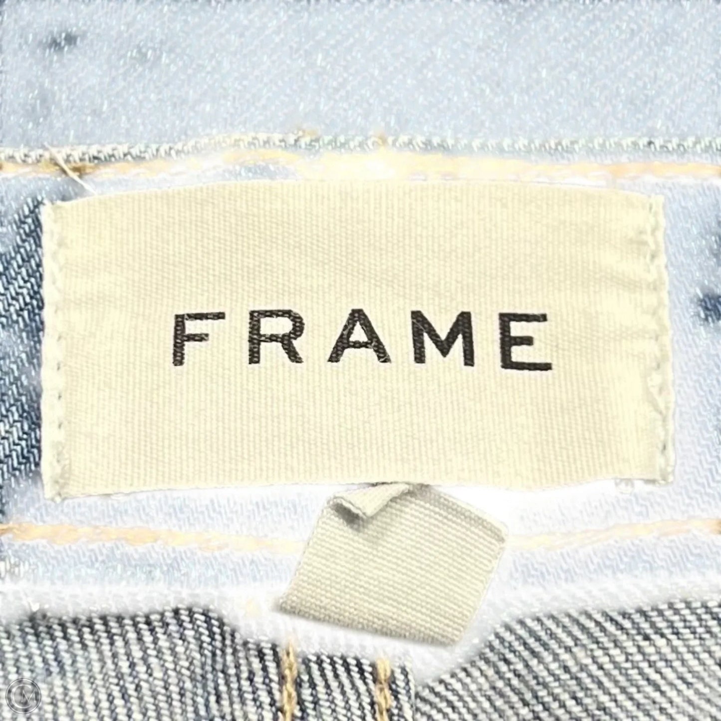 Jeans Straight By Frame In Blue Denim, Size: 8