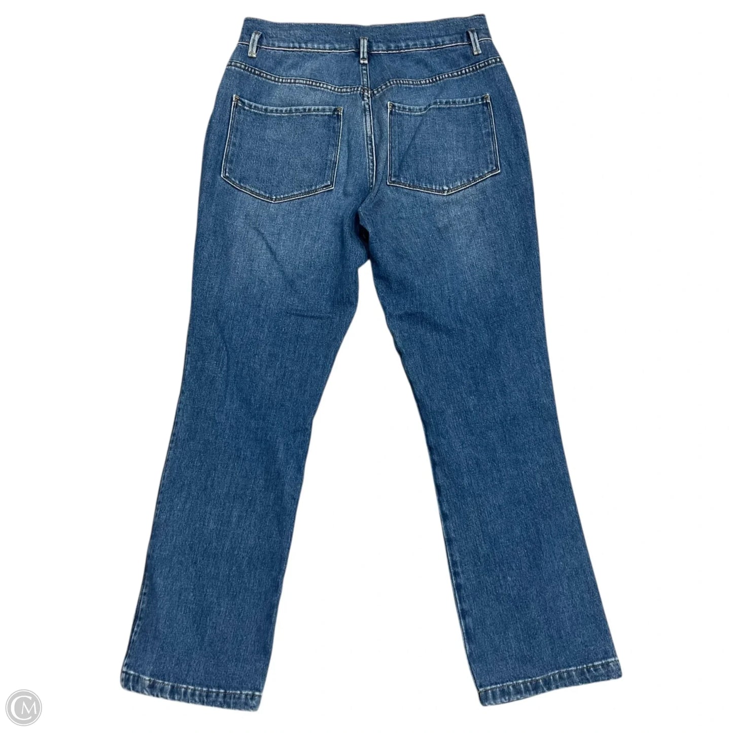 Jeans Straight By Frame In Blue Denim, Size: 6