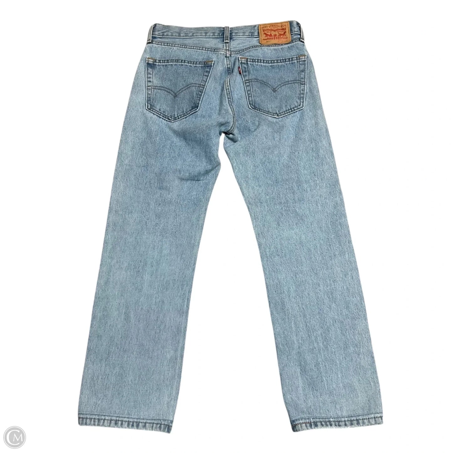 Jeans Boot Cut By Levis In Blue Denim, Size: 10