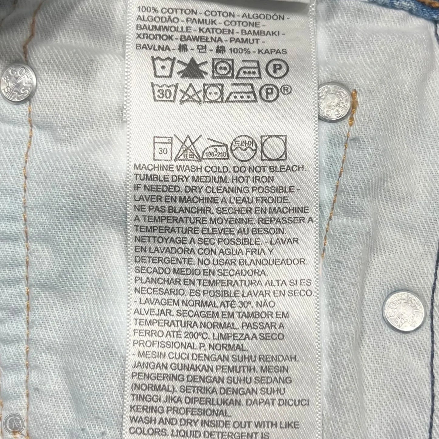 Jeans Boot Cut By Levis In Blue Denim, Size: 10