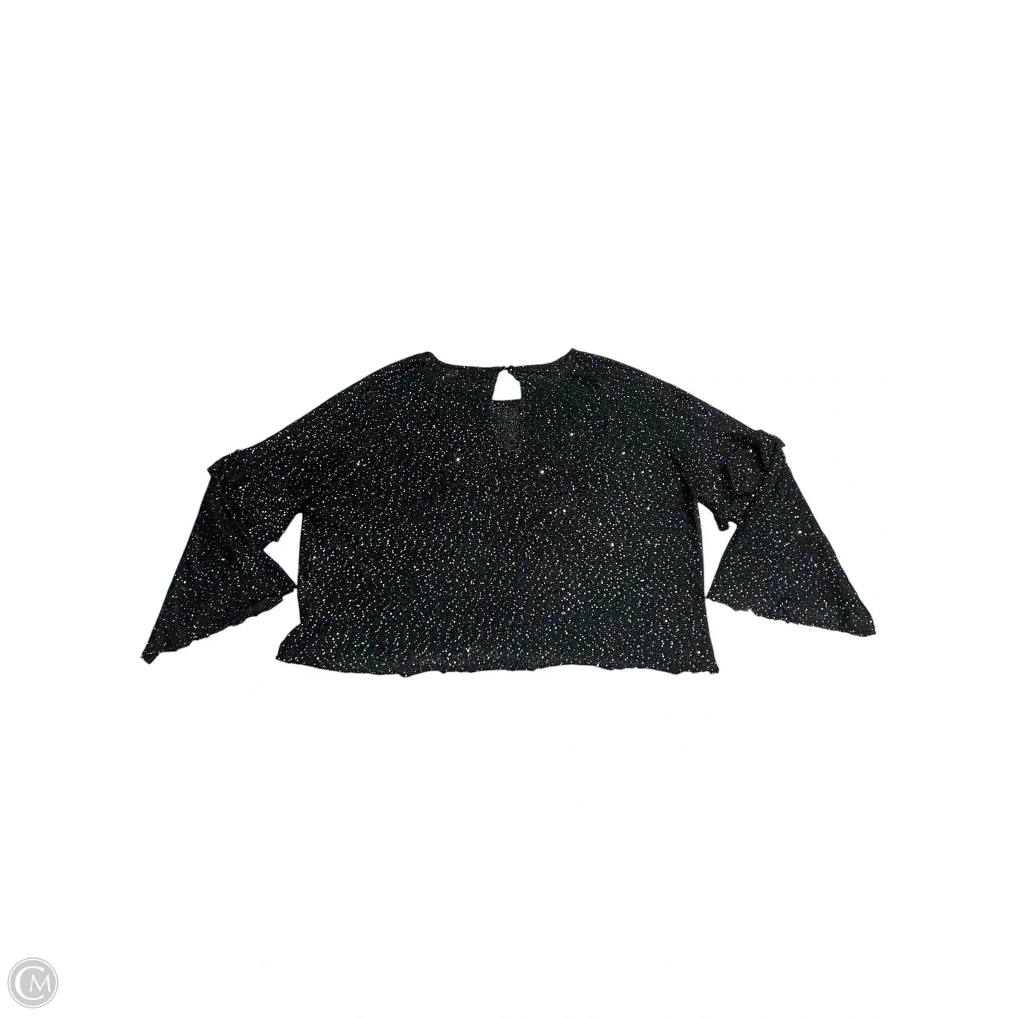 Top Long Sleeve By Zara In Black, Size: M