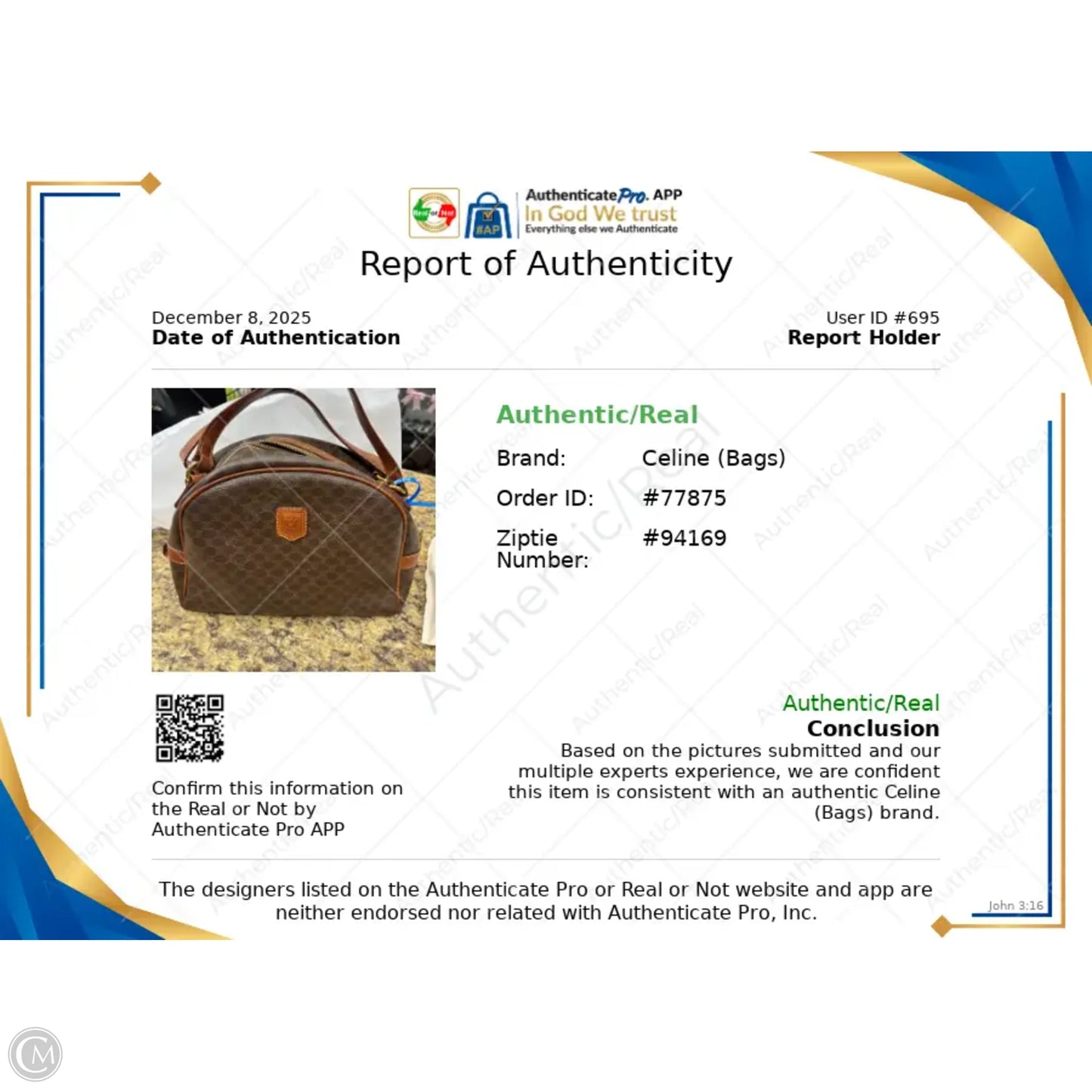 Handbag Luxury Designer By Celine, Size: Medium