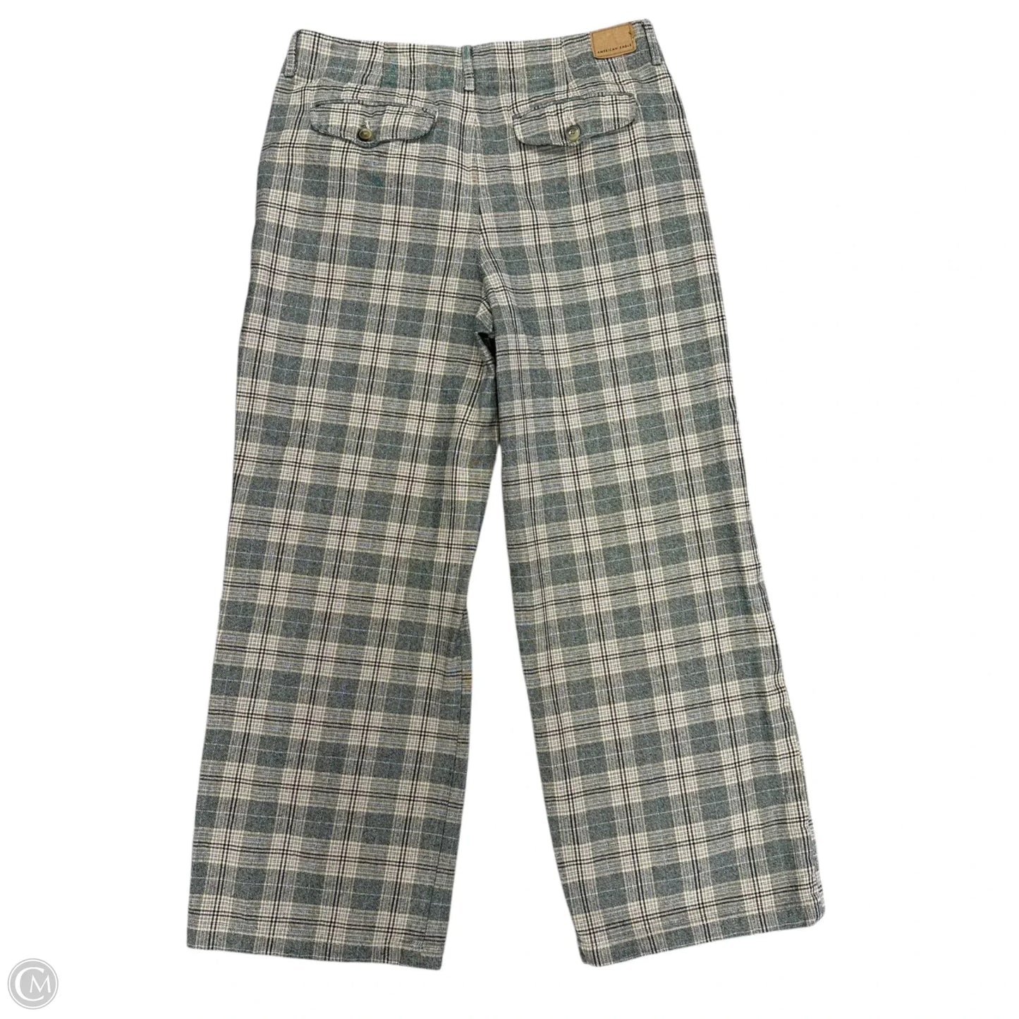 Pants Wide Leg By American Eagle In Plaid Pattern, Size: 16