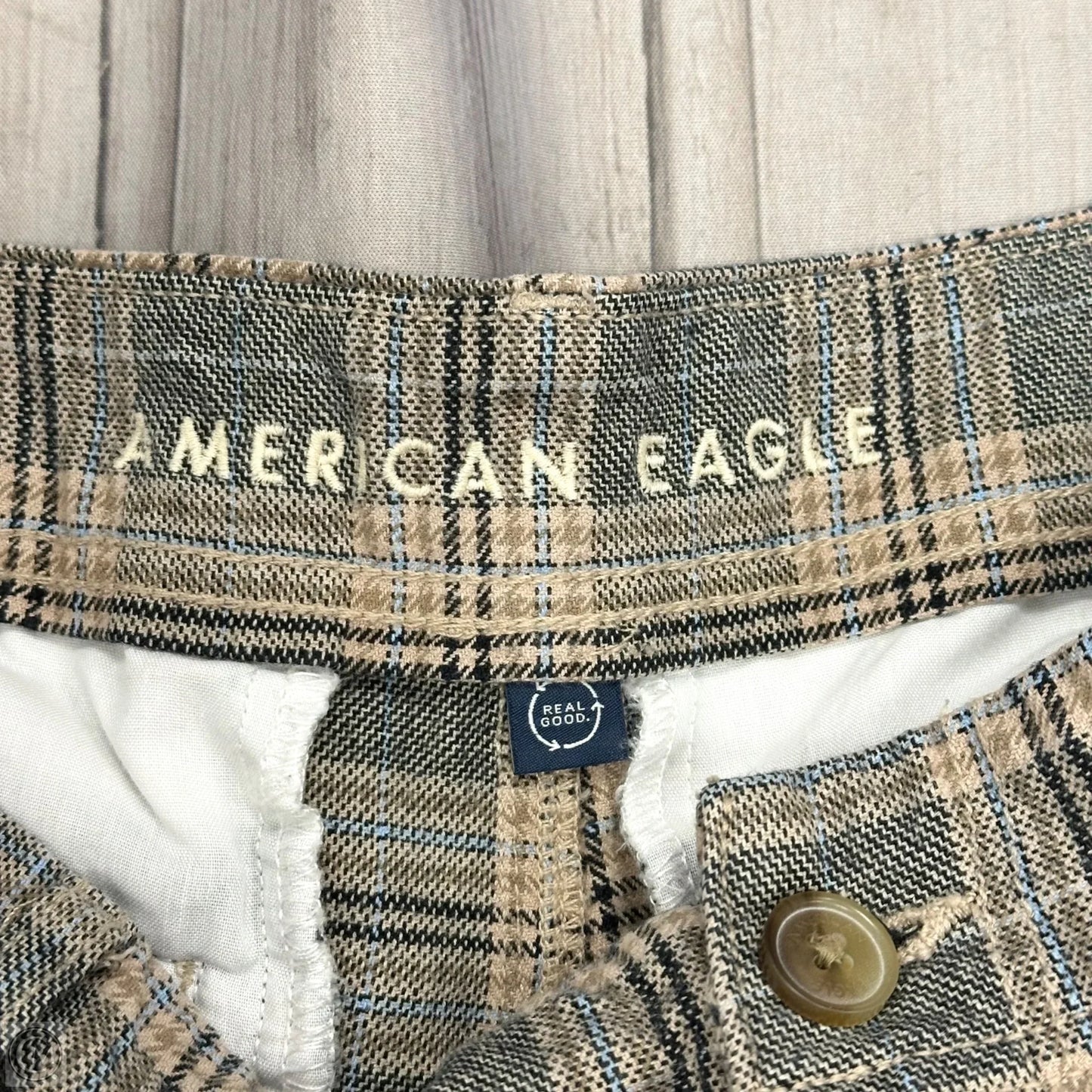 Pants Wide Leg By American Eagle In Plaid Pattern, Size: 16