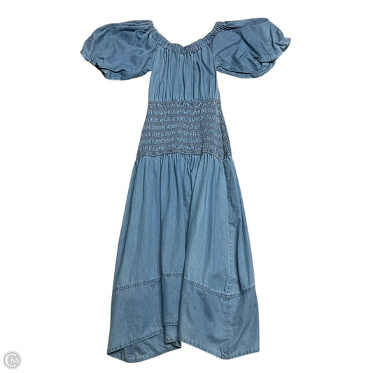 Dress Designer By Misa In Blue Denim, Size: Xs