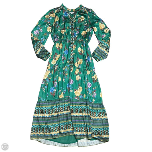 Dress Casual Maxi By Current Air In Green & Yellow, Size: S