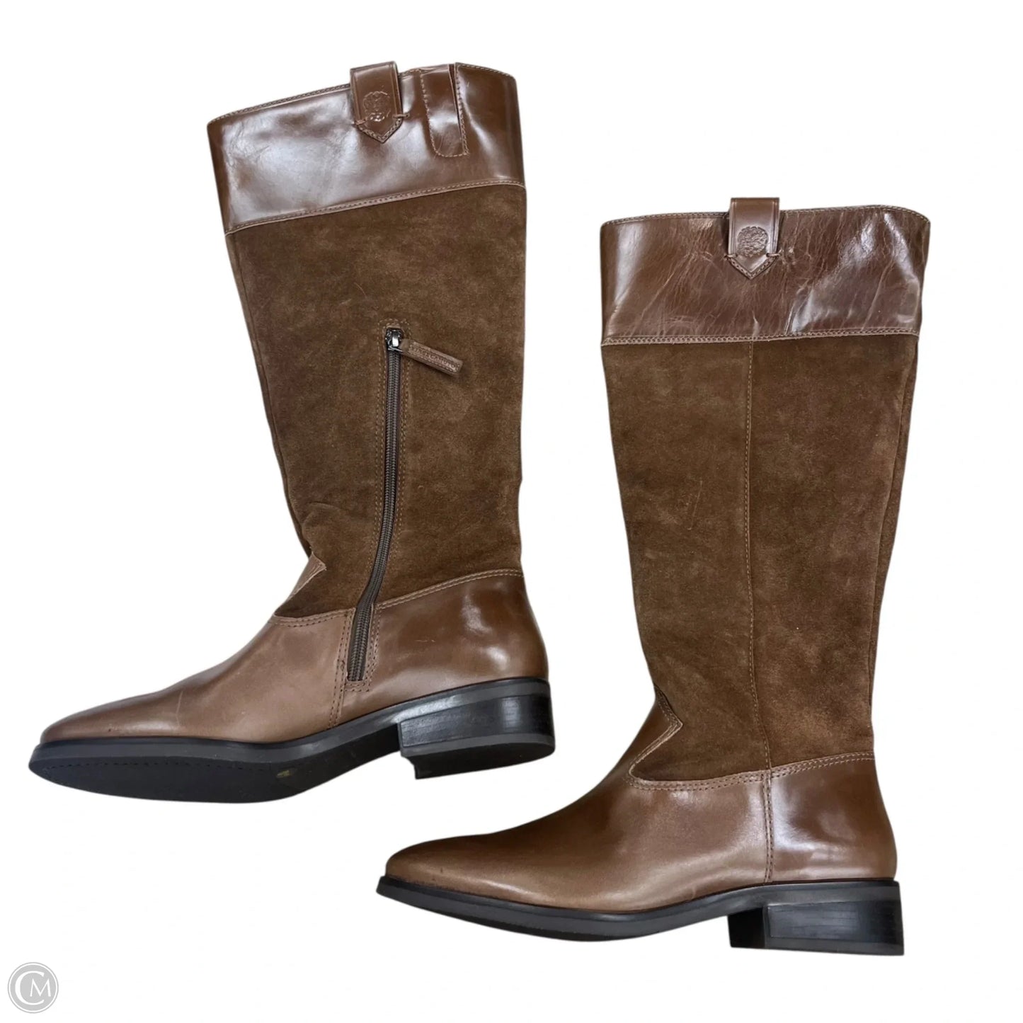 Boots Knee Heels By Vince Camuto In Brown, Size: 9