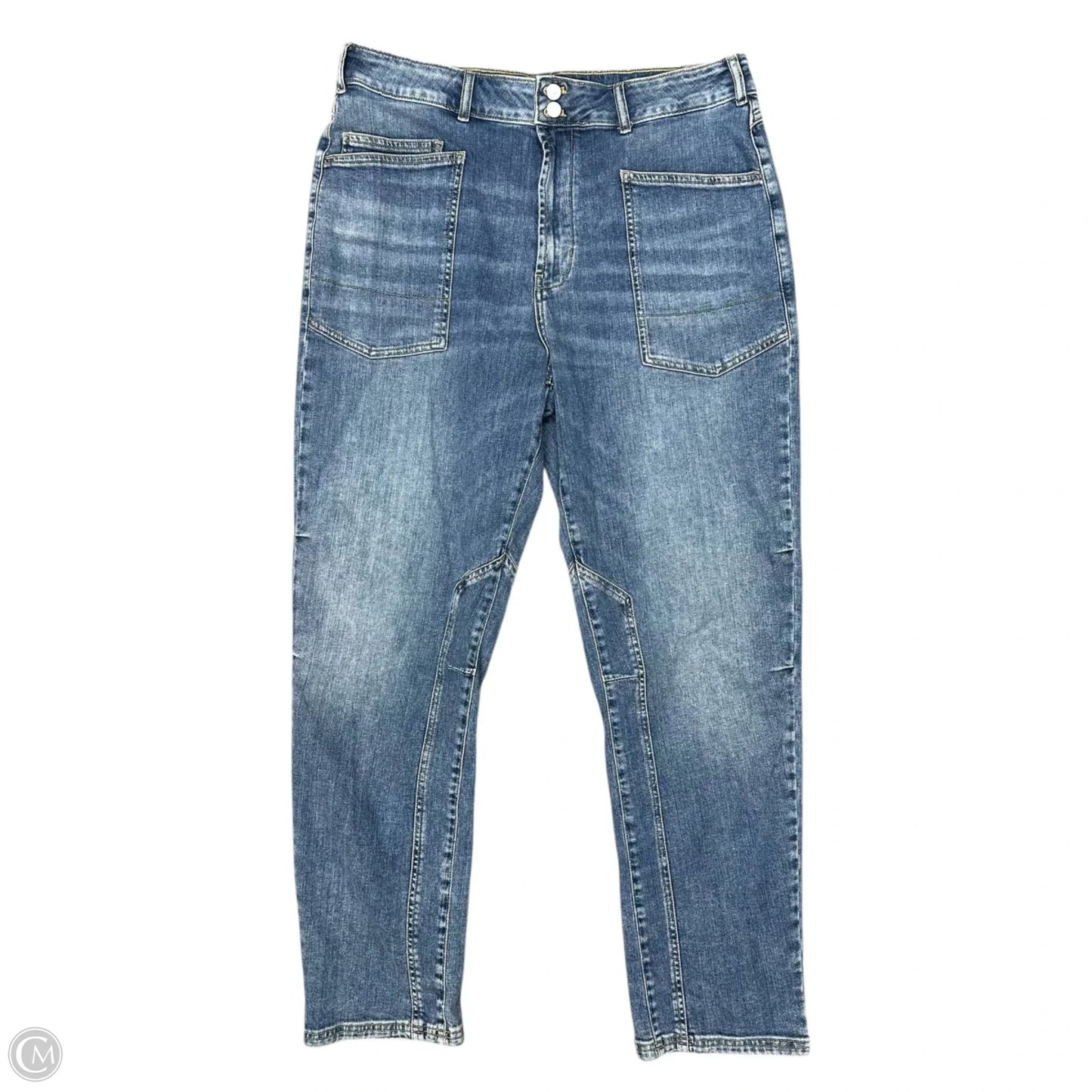 Jeans Wide Leg By Pilcro In Blue Denim, Size: 16l