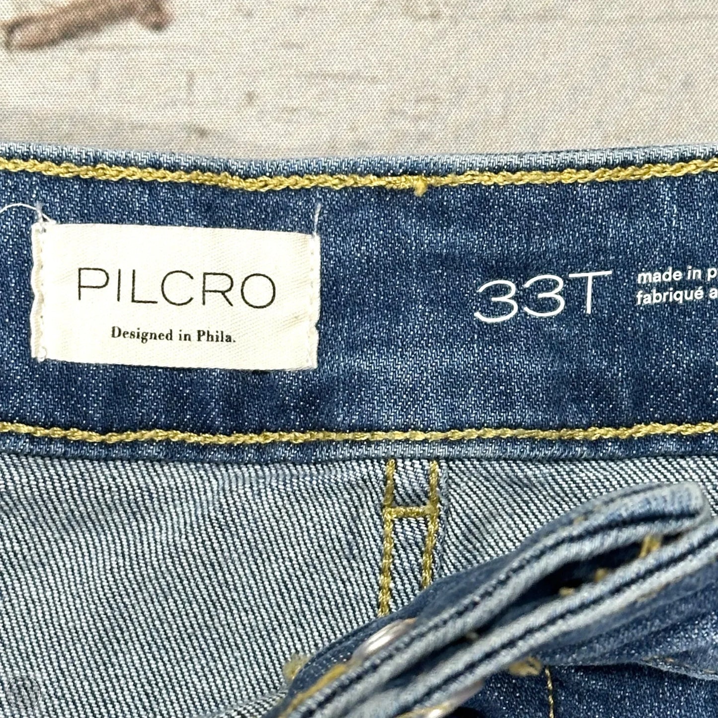 Jeans Wide Leg By Pilcro In Blue Denim, Size: 16l