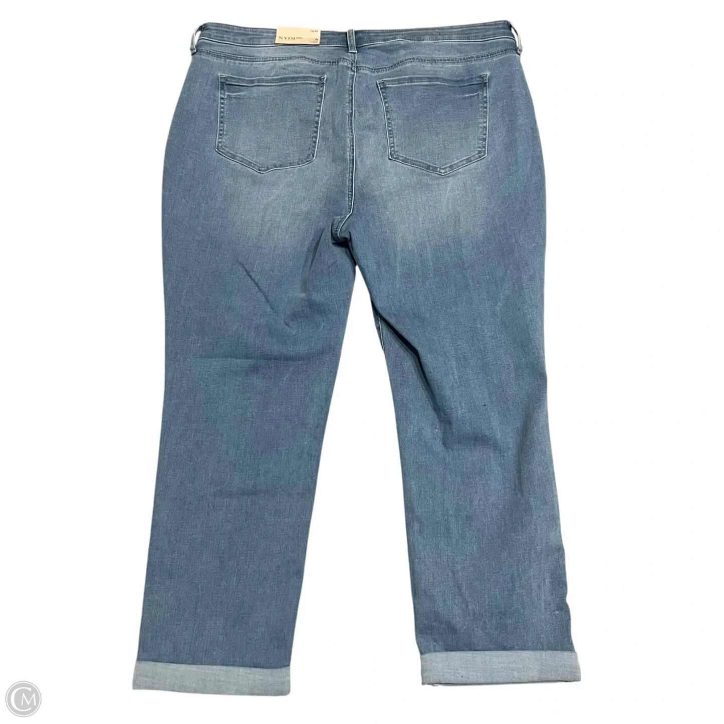 Jeans Cropped By Not Your Daughters Jeans In Blue Denim, Size: 16