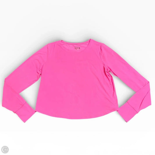 Top Long Sleeve Designer By Lilly Pulitzer In Pink, Size: Xl