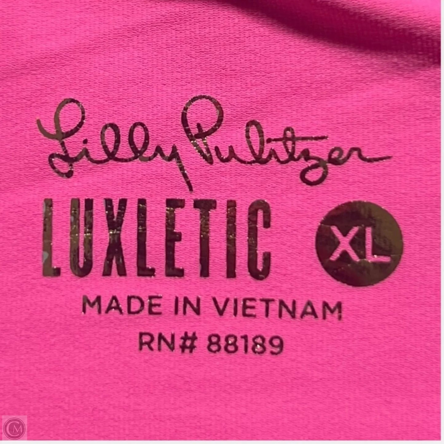 Top Long Sleeve Designer By Lilly Pulitzer In Pink, Size: Xl