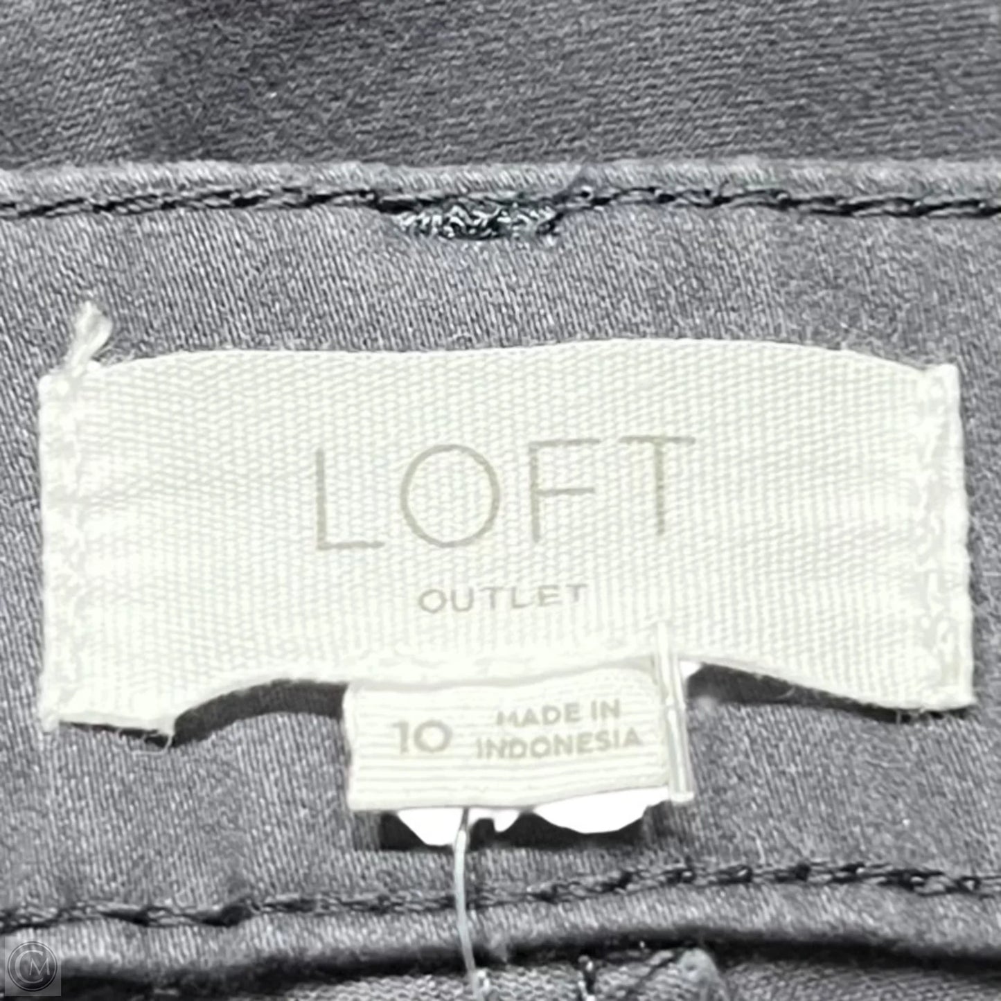 Jeans Skinny By Loft In Grey, Size: 10