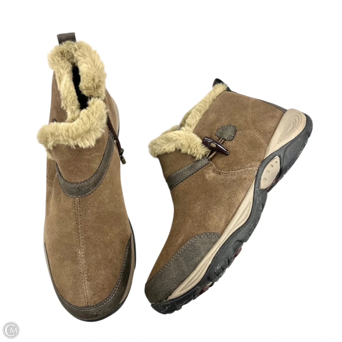 Boots Ankle Flats By Easy Spirit In Brown, Size: 8