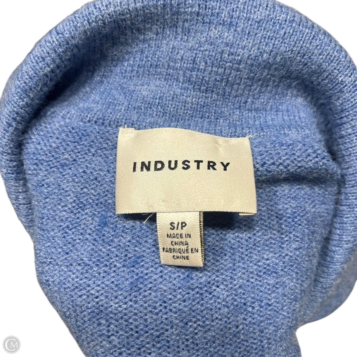 Sweater Cardigan By Industry In Blue, Size: S