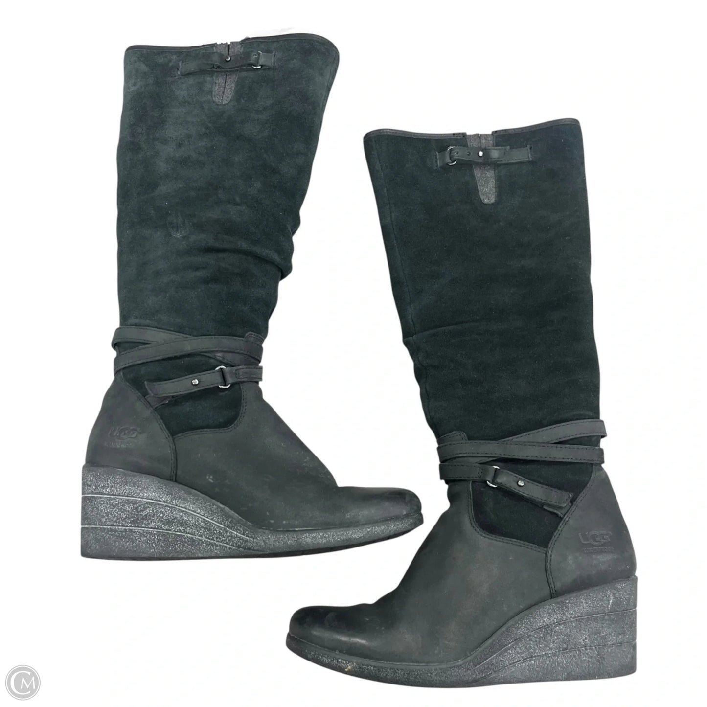 Boots Designer By Ugg In Black, Size: 8