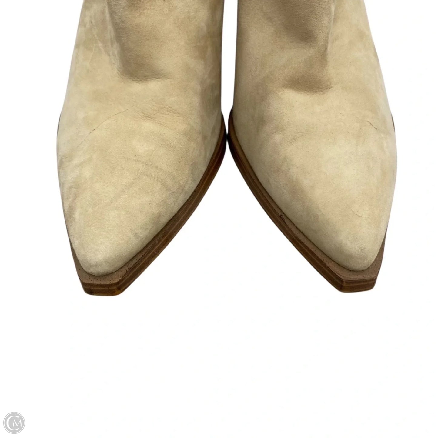 Boots Ankle Heels By Vince Camuto In Tan, Size: 10