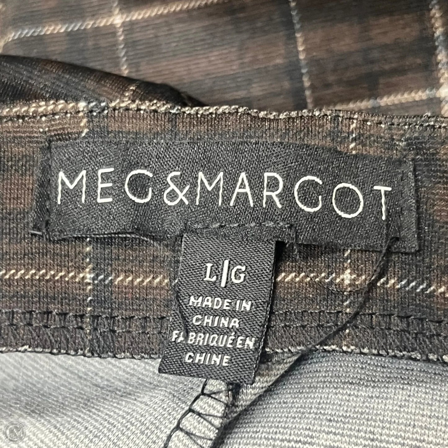 Pants Lounge By Meg & Margot In Black & Brown, Size: L