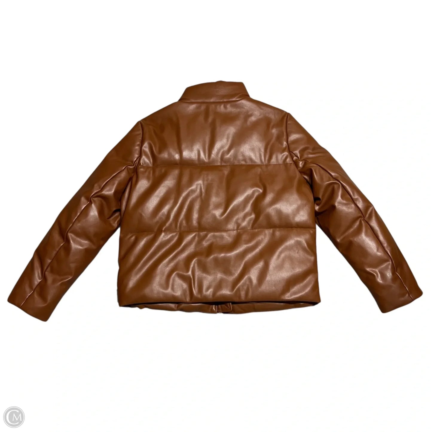 Coat Puffer & Quilted By Levis In Brown, Size: L