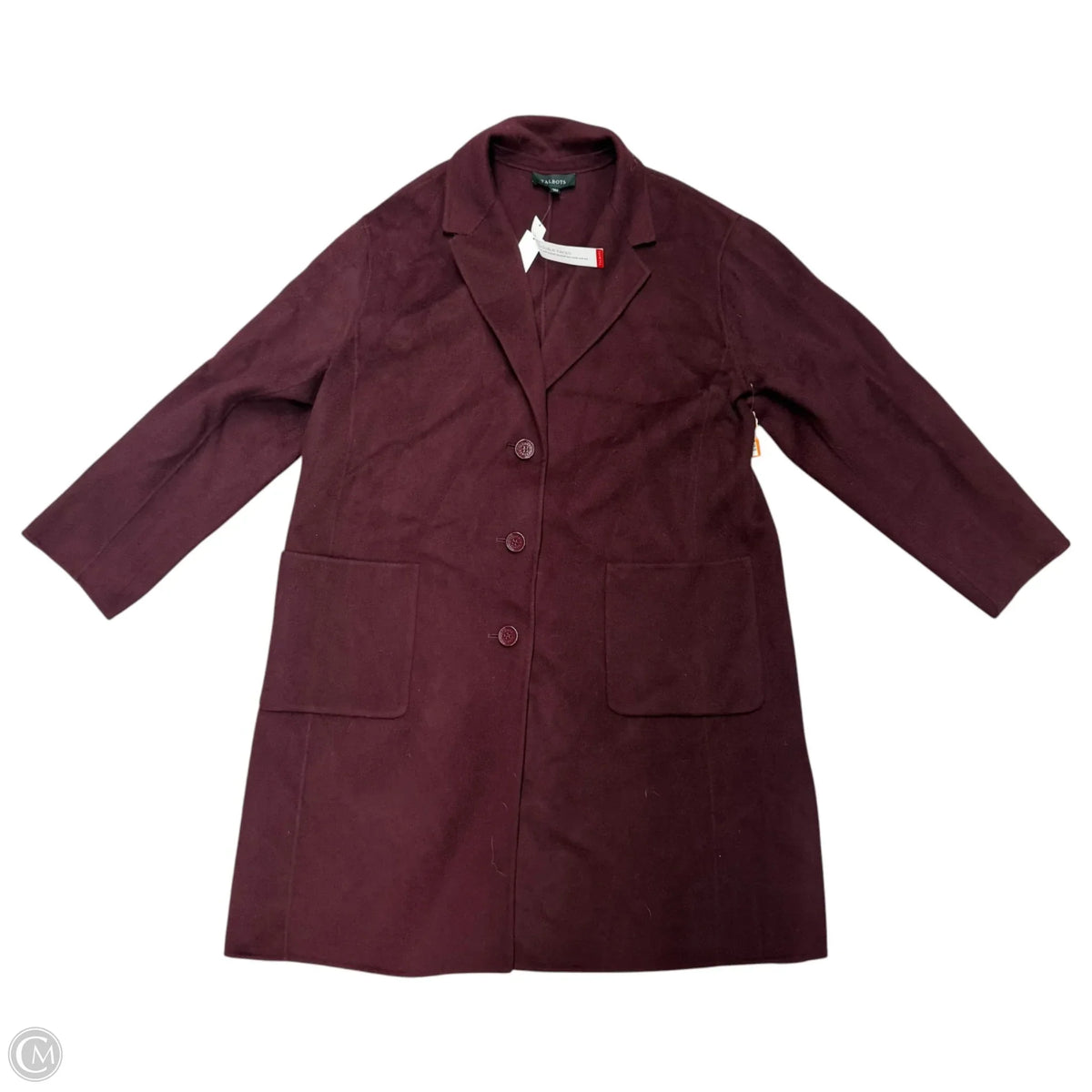 Coat Other By Talbots In Maroon, Size: Xl