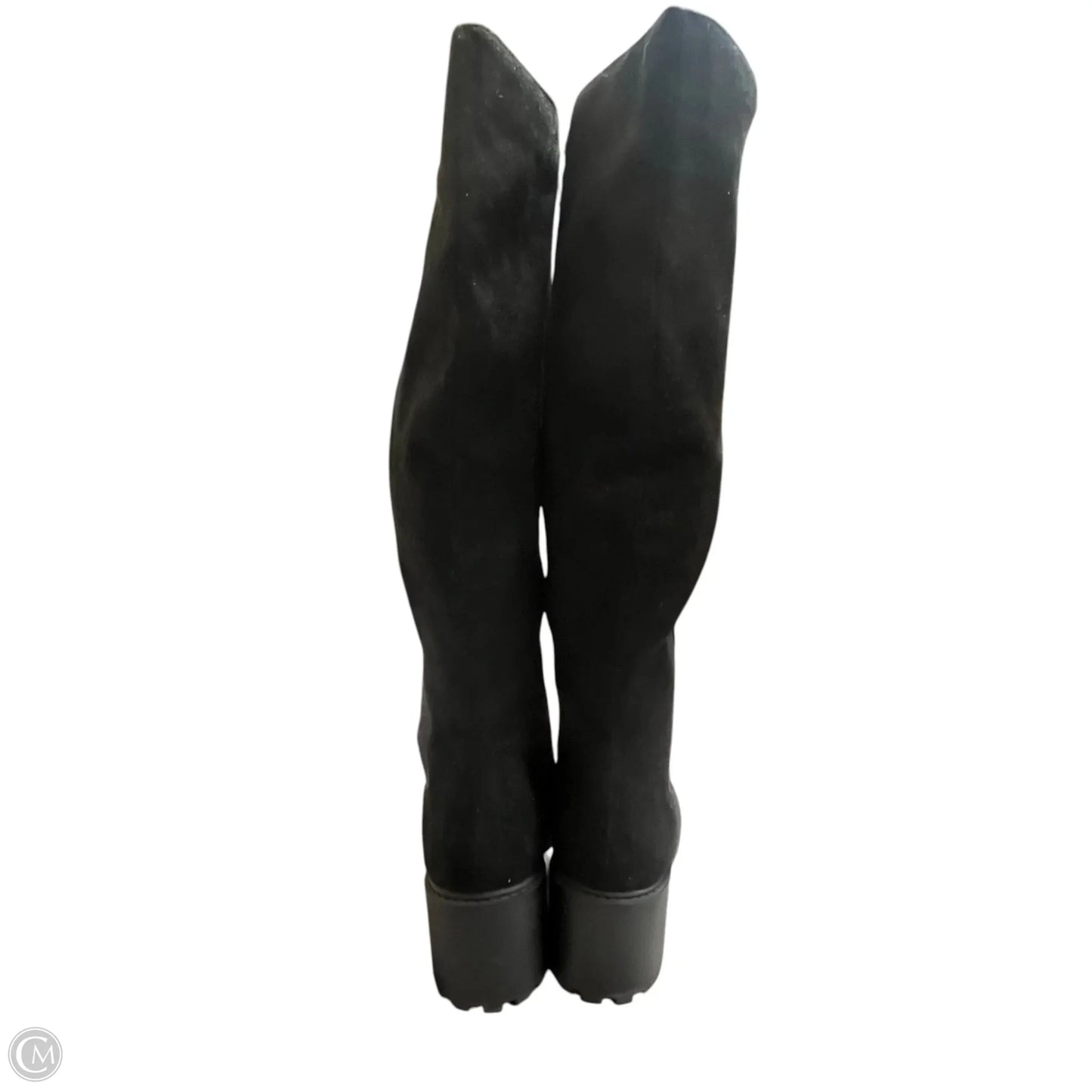 Boots Knee Heels By Tau In Black, Size: 11