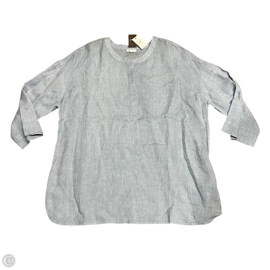 Top Long Sleeve By Pure Jill In Blue, Size: Xl