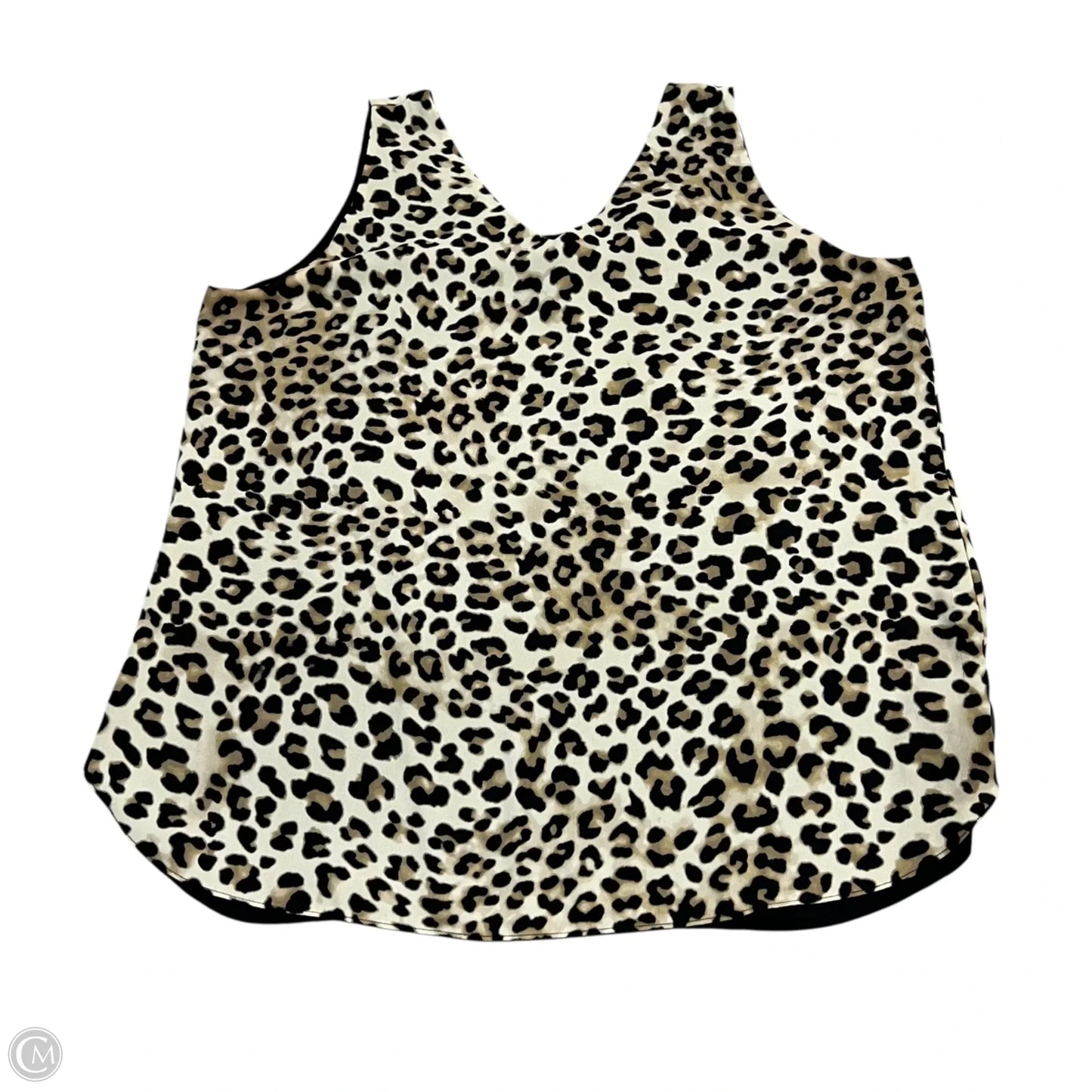Top Sleeveless By Chicos In Animal Print, Size: Xl