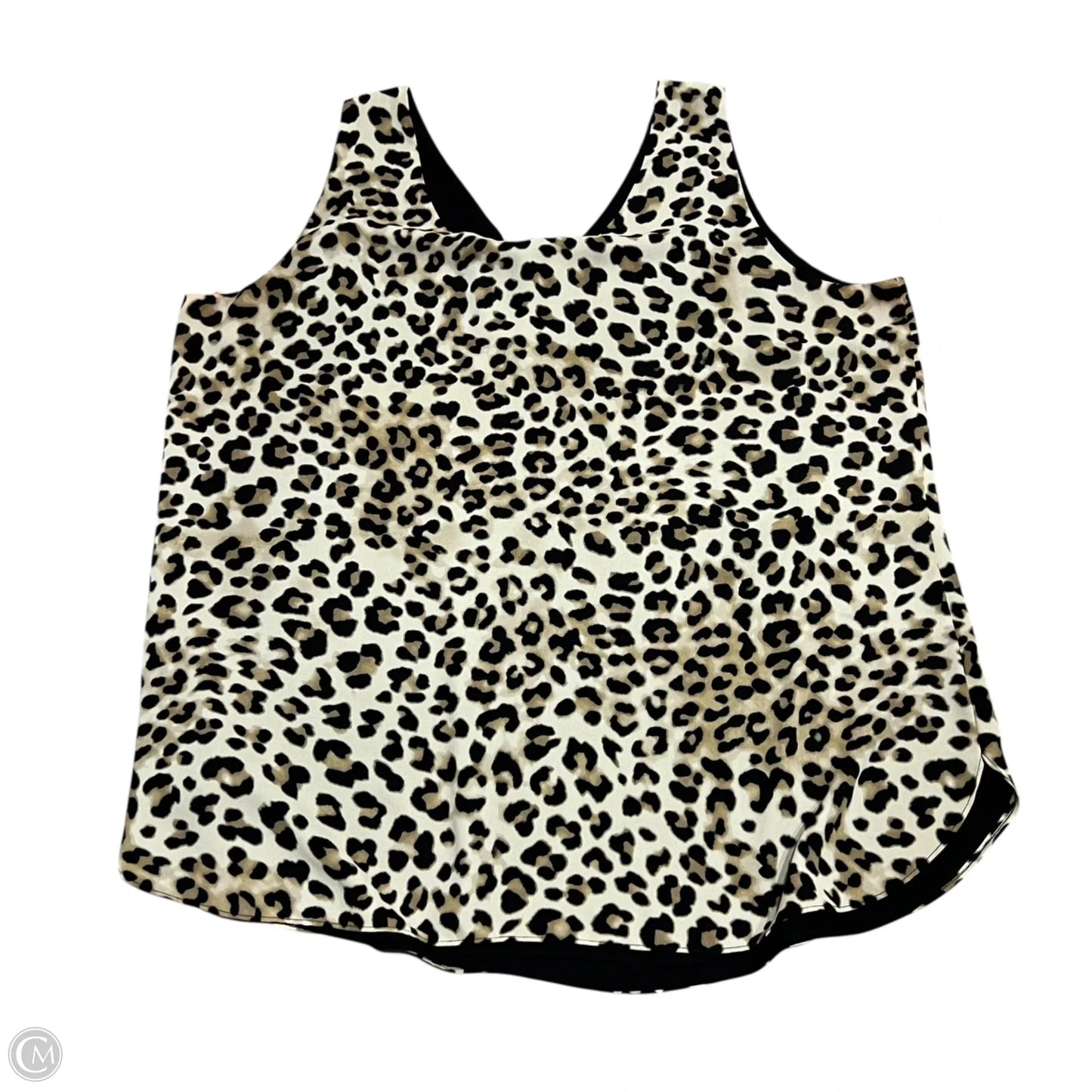 Top Sleeveless By Chicos In Animal Print, Size: Xl