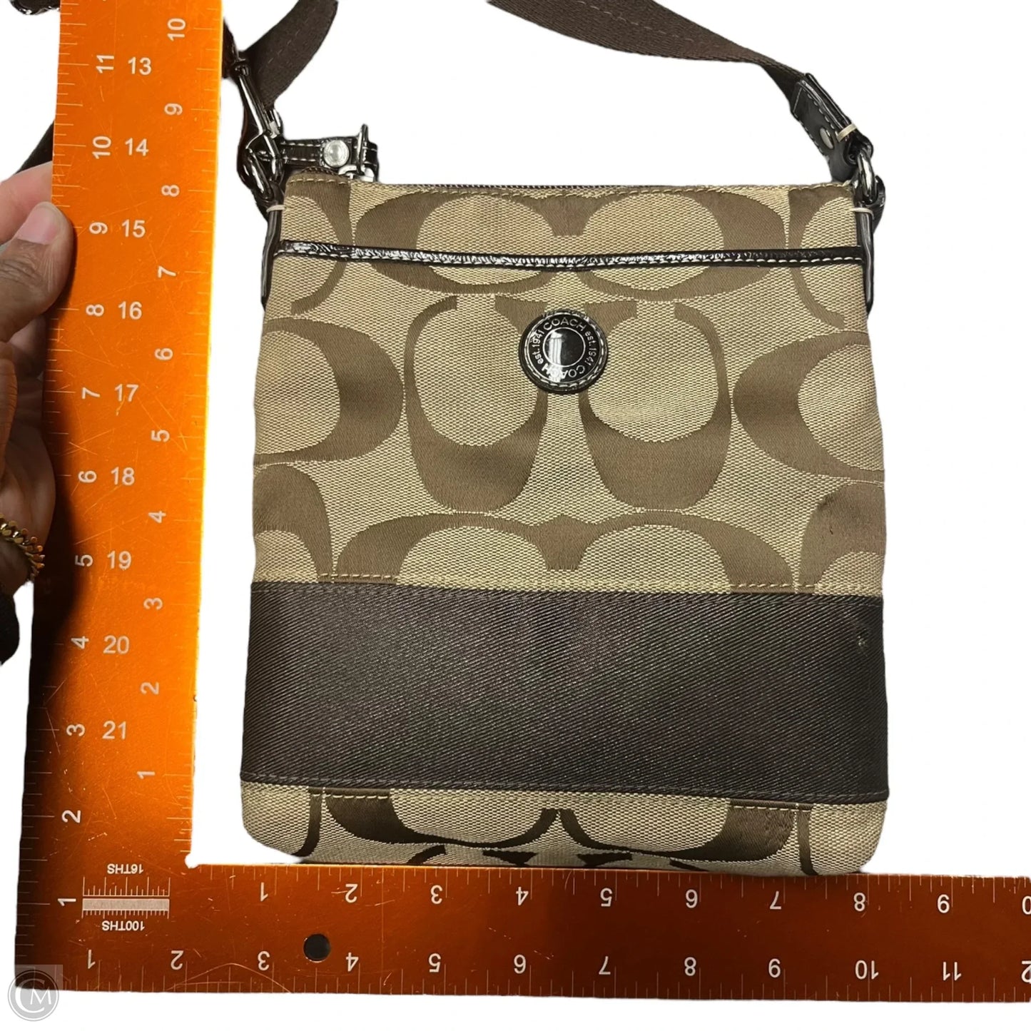 Crossbody Designer By Coach, Size: Medium