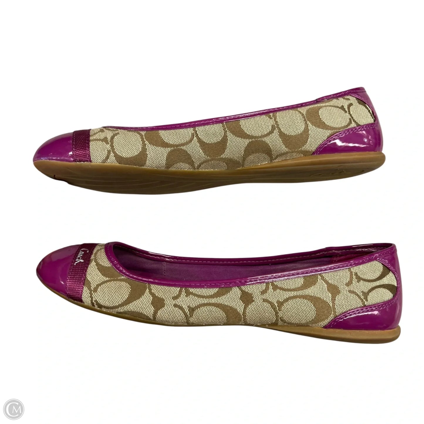 Shoes Designer By Coach In Purple & Tan, Size: 8.5