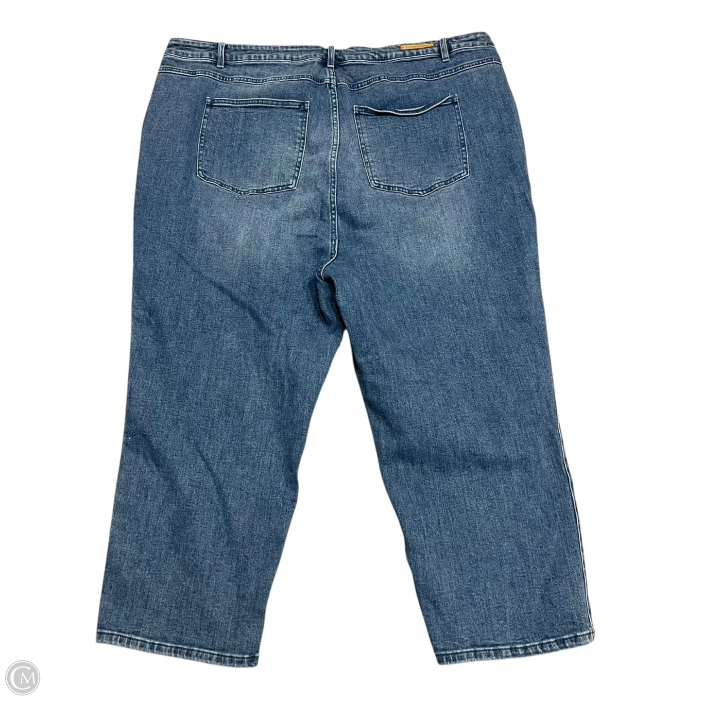 Jeans Wide Leg By Soft Surroundings In Blue Denim, Size: 24