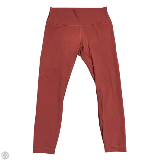 Athletic Leggings By Lululemon In Brown, Size: 10