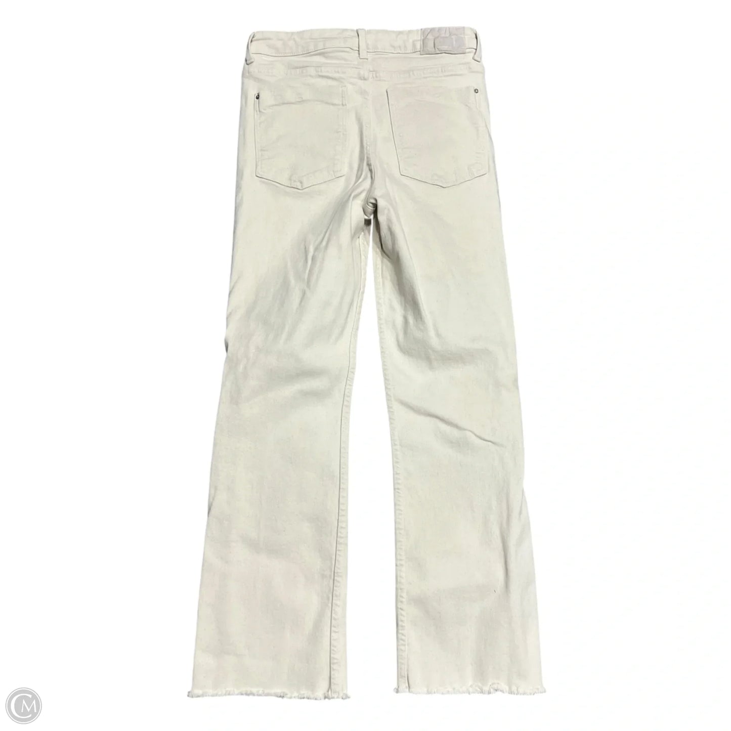 Jeans Cropped By Zara In Cream, Size: 4